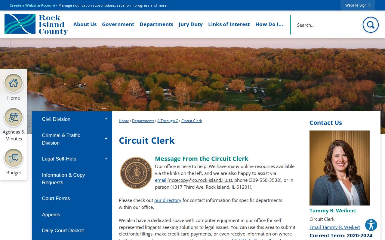 Rock Island County Circuit Clerk court record route